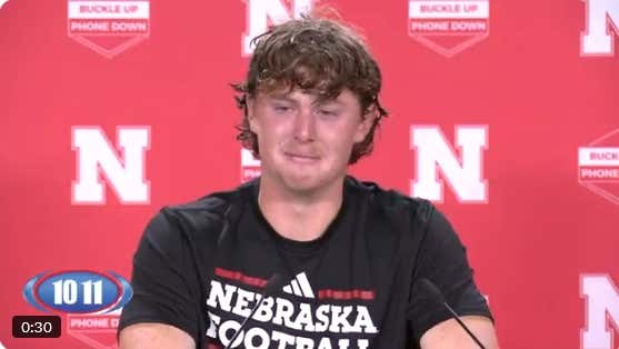 Nebraska Punter Archie Wilson Put on a Clinic for How Grown Men are Supposed to Cry
