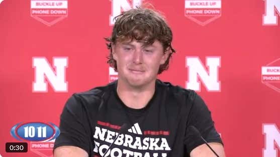 Nebraska Punter Archie Wilson Put on a Clinic for How Grown Men are Supposed to Cry