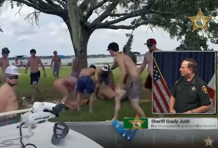 "We're Gonna Lock Y'all Up": Florida Sheriff Is Sick And Tired Of People Getting Shitfaced At Local Lake, Getting Into Fights And Having A Bunch Of Public Sex
