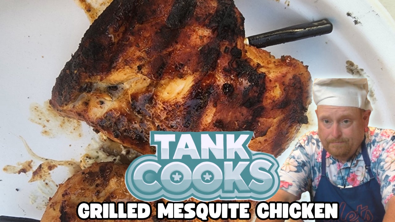 Tank Cooks Grilled Mesquite Chicken Breast