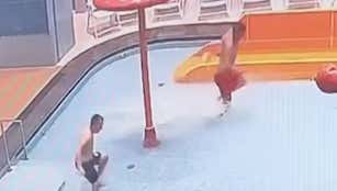Father Of The Year Sneaks His 11-Year-Old Son Into A Water Park After Hours To Rip It Up For His Birthday