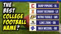 Who Has the Best Name In College Football ROUND 2 (The Bracket, Vol. 188)