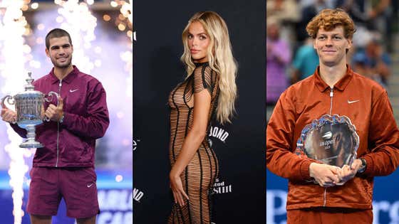 Real Life Challengers? Now It's Being Reported That Model Brooks Nader Not Only Dated Carlos Alcaraz During The US Open, But His Rival Jannik Sinner As Well