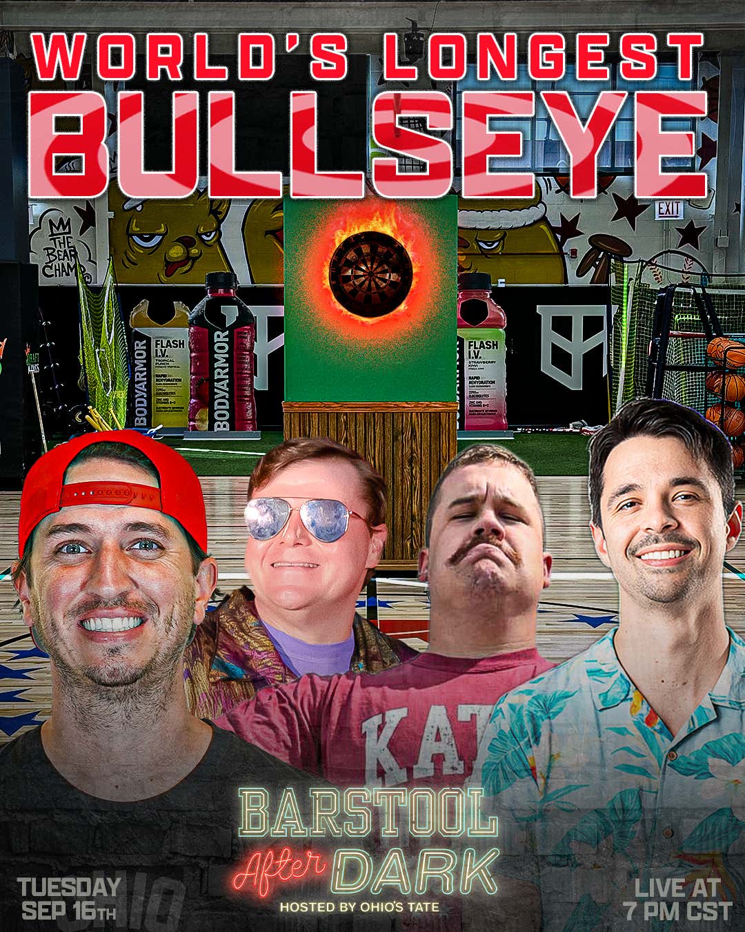 Barstool After Dark Tonight: Tate, Katic, and Danny Will Try To Break A World Record Before Mintzy Runs 20 Miles