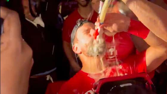 "I'm Hammered" -- If This Is Kyle Schwarber And The Phillies Celebrating A Division Title, Then They Might Bong Every Beer In America After A World Series