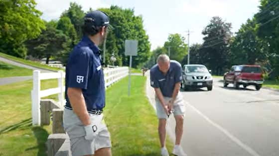 WATCH: Did Kirk Minihane hit the greatest shot in Barstool Golf history?