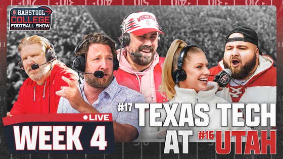 LIVE FROM SALT LAKE CITY FOR TEXAS TECH VS. UTAH | Barstool College Football Show Week 4