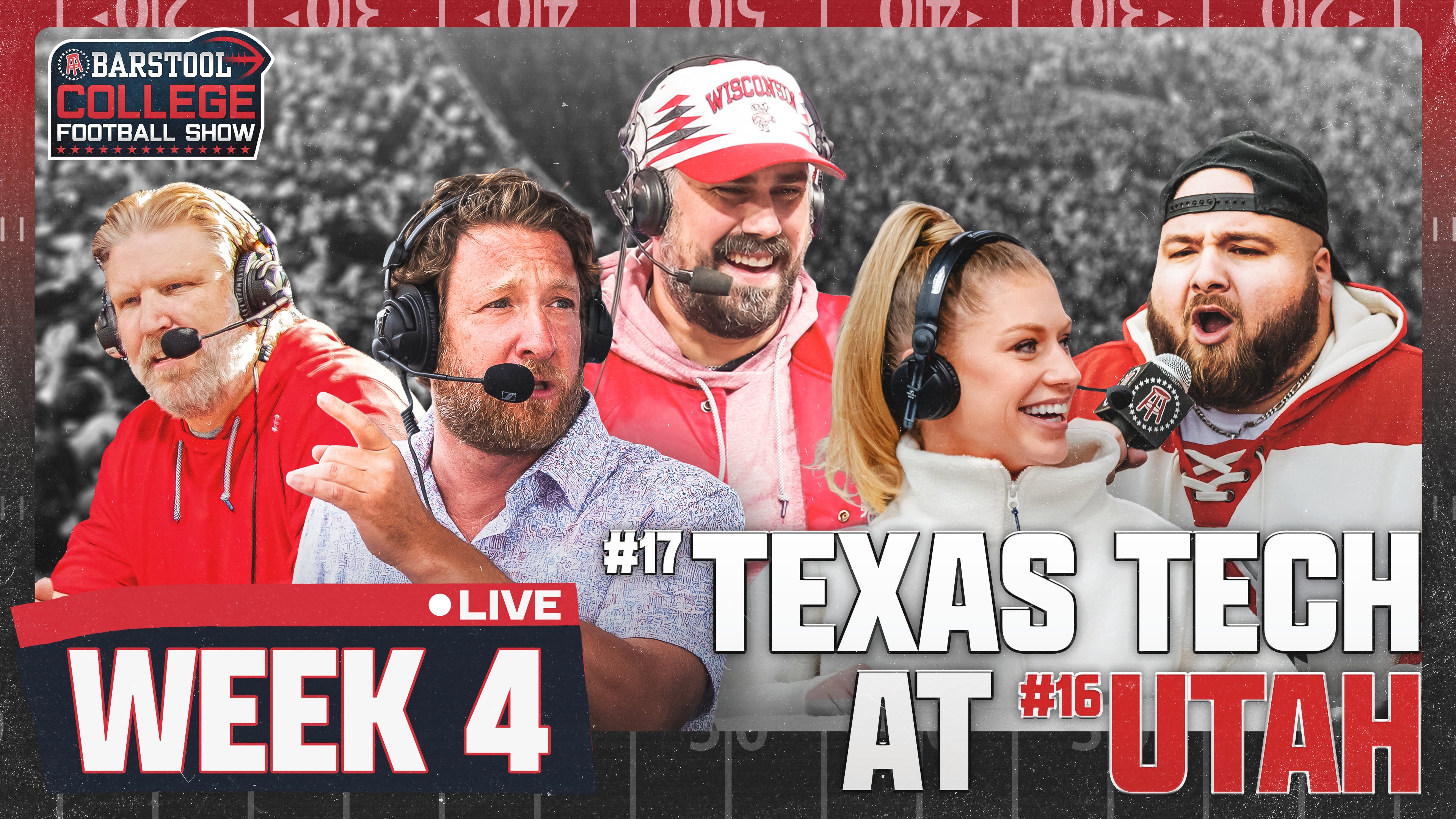 LIVE FROM SALT LAKE CITY FOR TEXAS TECH VS. UTAH | Barstool College Football Show Week 4