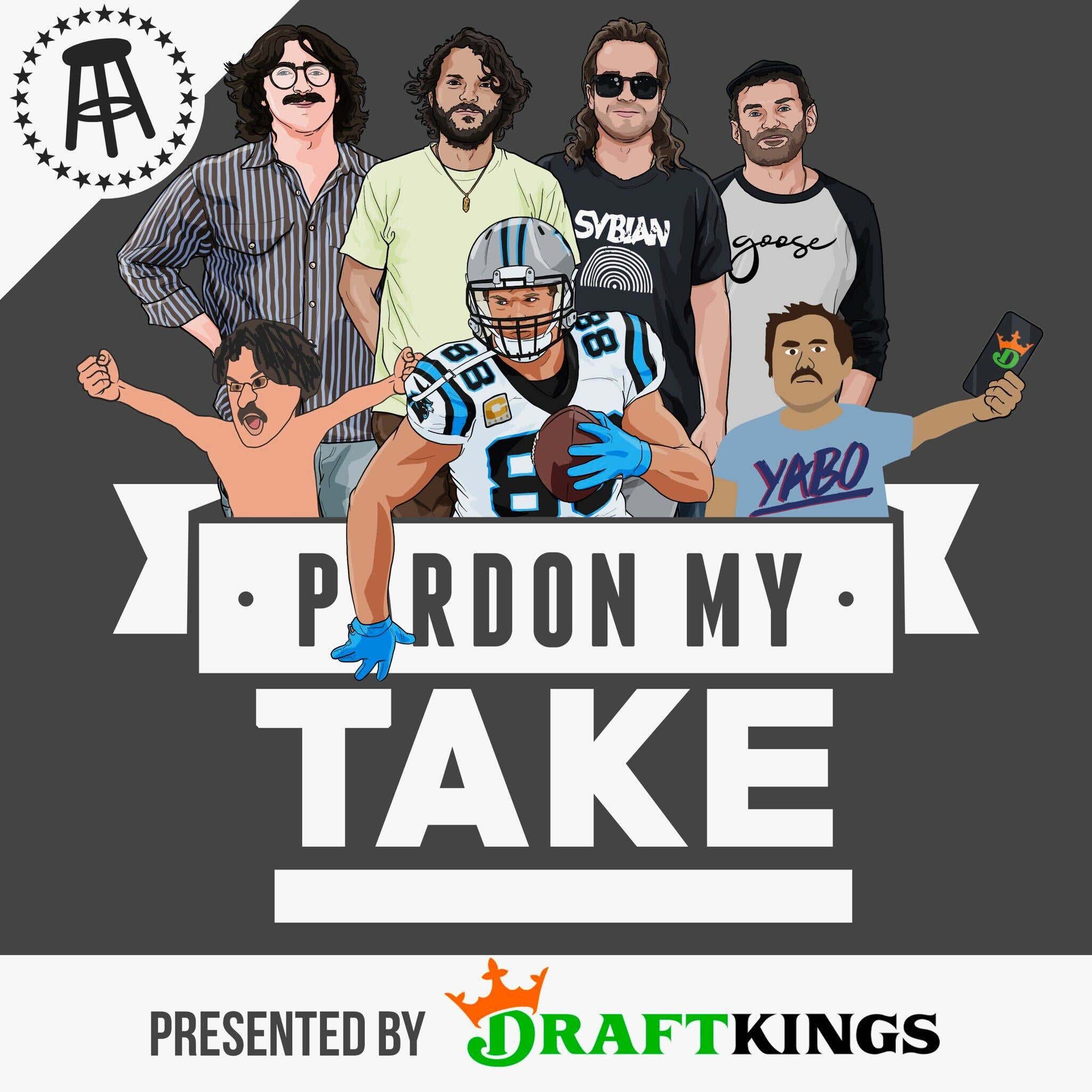 NFL With Greg Olsen, Goose The Band In Studio, CFB, Are The Ravens In Trouble + Pardon Your Takes episode artwork