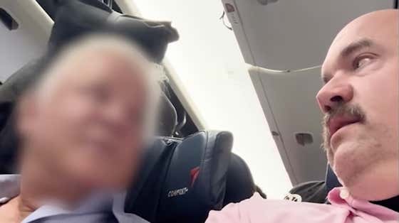 Wild Video Of A Fat Guy On A Plane Getting Upset At A Slightly More Fat Guy For Taking Up The Armrest During Their Flight