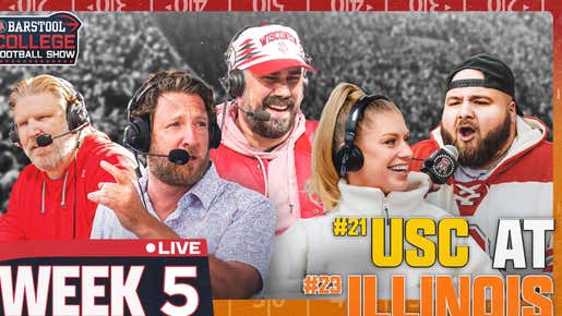 LIVE FROM CHAMPAIGN, IL FOR #21 USC VS. #23 ILLINOIS | Barstool College Football Show Week 5
