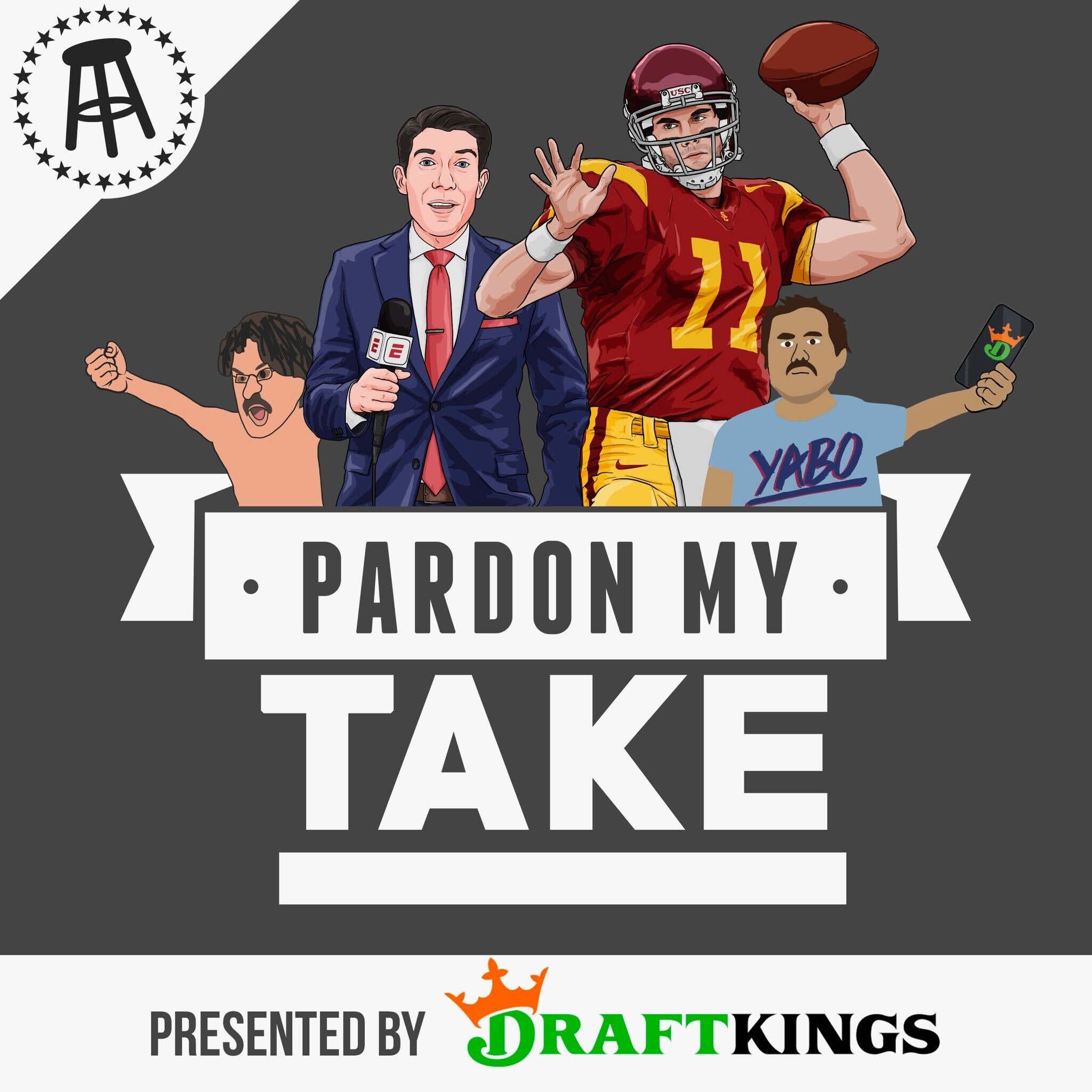 Episode art: MLB Playoffs With Jeff Passan, CFB With Matt Leinart, Bears Beat Commanders In The PMT Bowl + Guys On Chicks