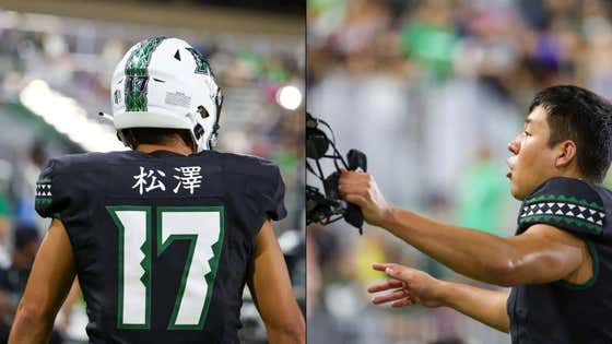 Hawaii Has A Japanese Kicker, Kansei Matsuzawa, Nicknamed "The Tokyo Toe" And He's A Perfect 19 For 19 On FGs This Season And He Learned How To Kick On YouTube