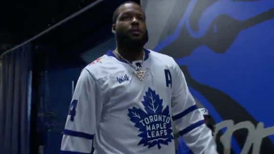 Vladdy Guerrero Jr. Rocking An Auston Matthews Maple Leafs Jersey Before Tonight's Game 7 Is Quite The Choice