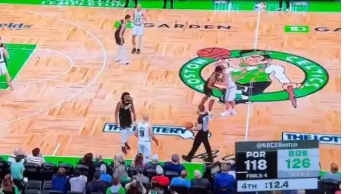 Since The Arrest Of Chauncey Billups I Keep Thinking About The End Of The Blazers/Celtics Game From March