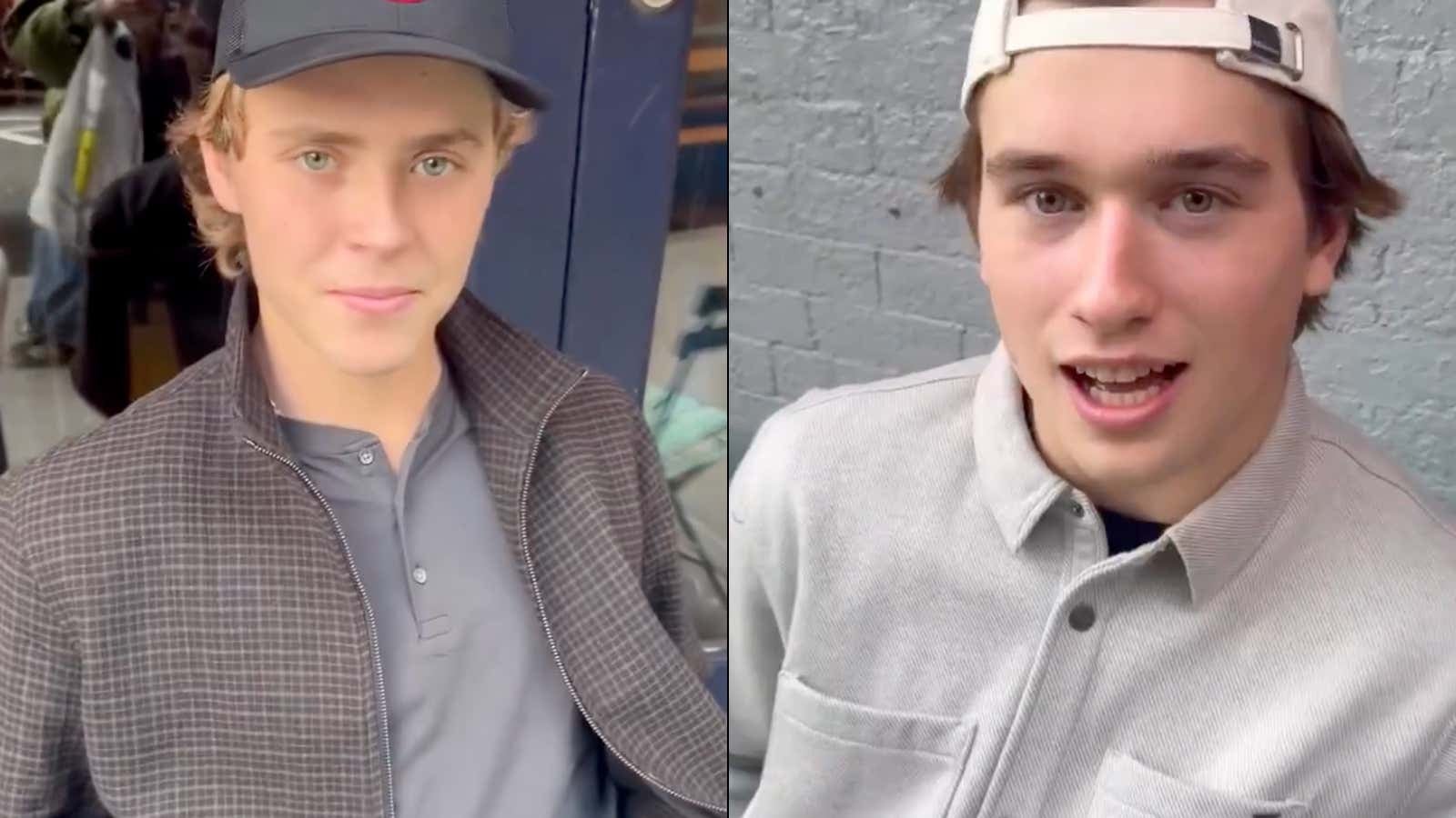Sharks Stars Will Smith And Macklin Celebrini Looked Like They Were Being Held Hostage In This Hilarious Street Interview By A Woman Named Judi Jupiter