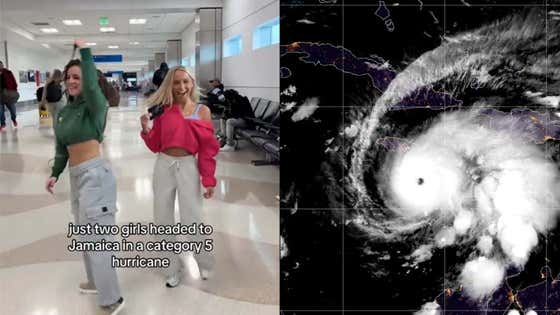 As Hurricane Melissa Hits Jamaica with Devastating Fury, a Heroic American Influencer Decides She Won't Let it Ruin Her Vacation