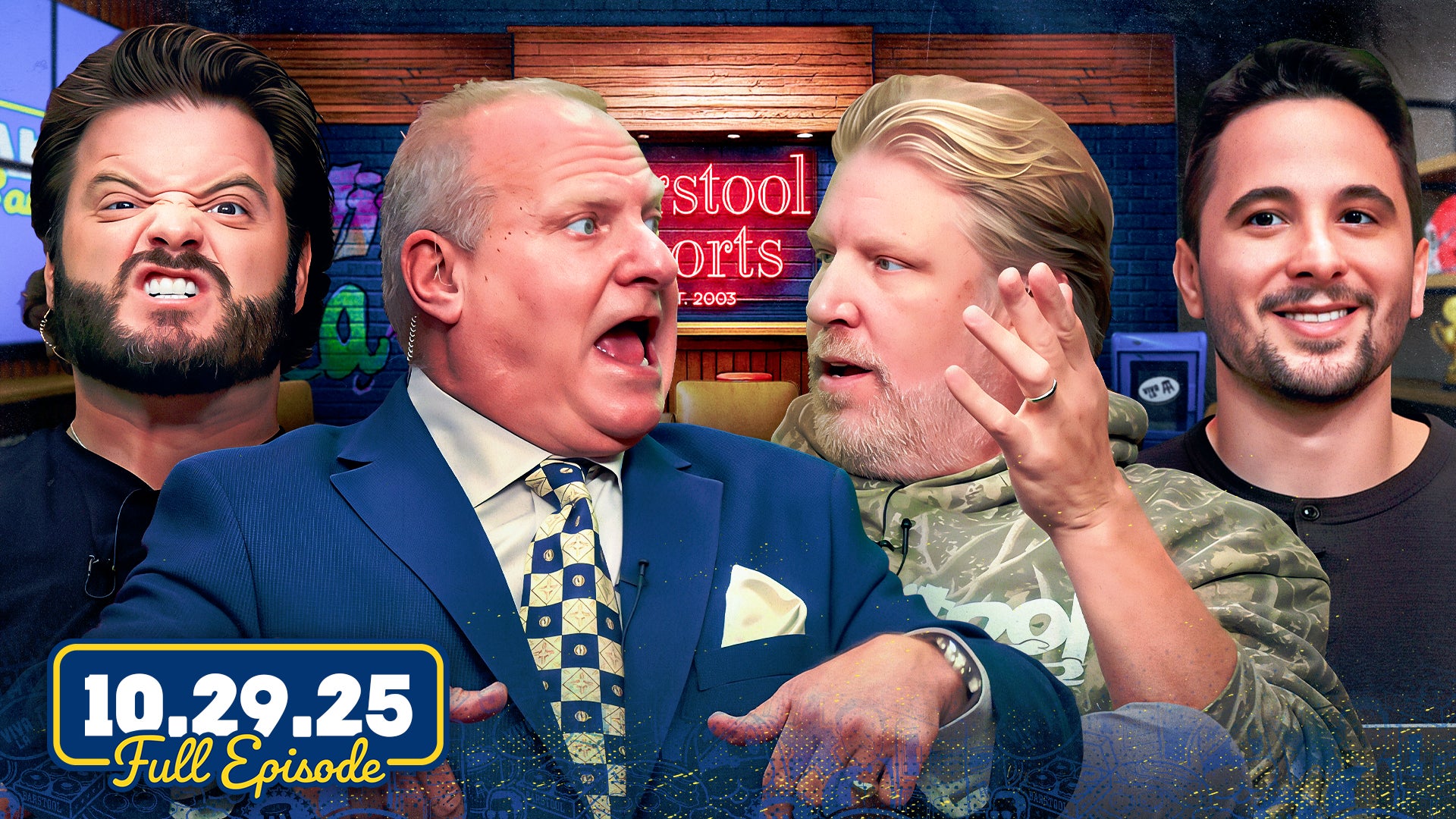 Blue Jays Game 4 Win, CFB Rankings with Brent Key & Kalani Sitake | Wake Up Barstool Full Episode