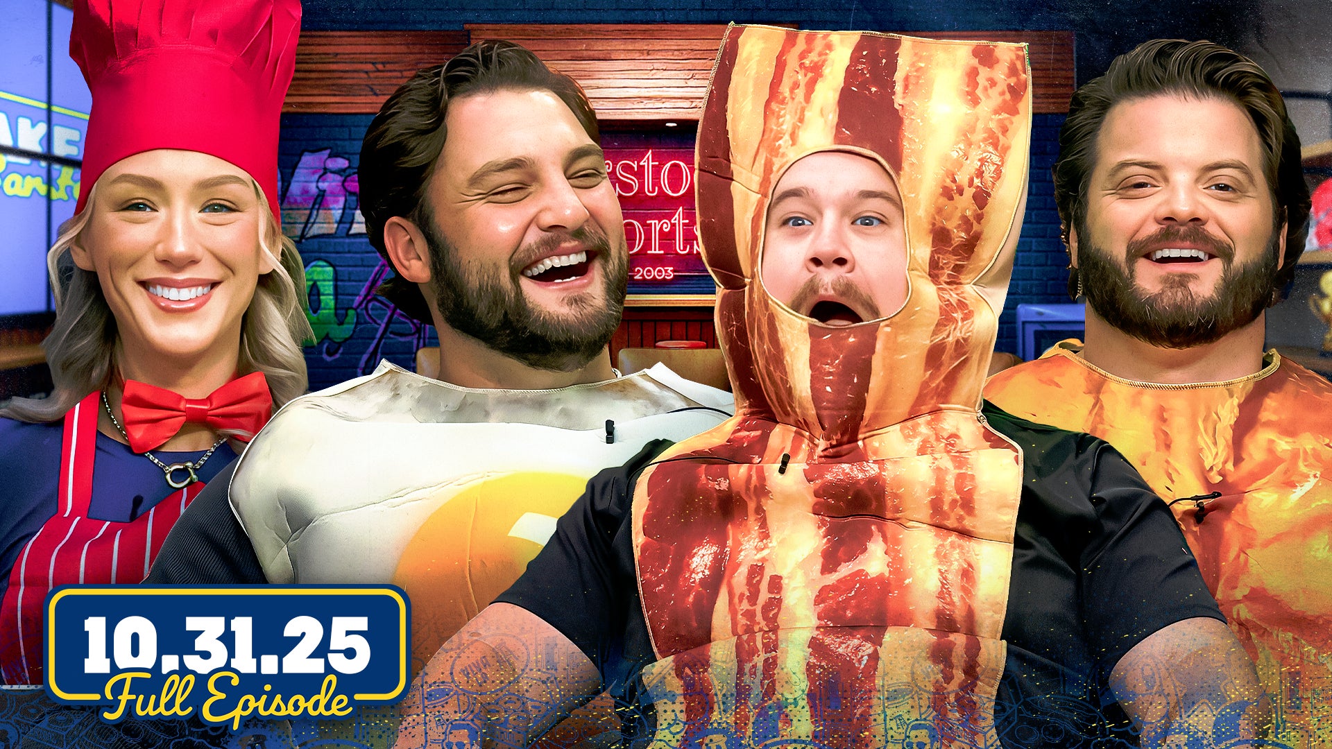 CFB Week 10 with The Bear, LSU AD Out &  Ravens TNF Win | Wake Up Barstool Full Halloween Episode