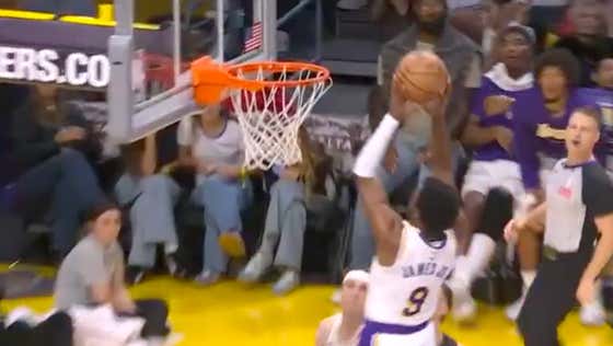 Austin Reaves Becomes The First Player In NBA History To Throw A Father And His Son A Lob After The Beauty To Bronny Last Night