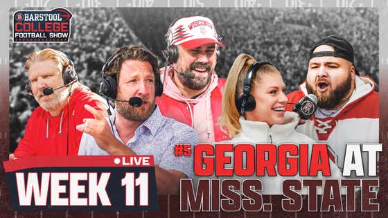 LIVE FROM STARKVILLE, MS FOR #5 GEORGIA VS. MISSISSIPPI ST | Barstool College Football Show Week 11