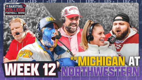 LIVE FROM CHICAGO, IL FOR #18 MICHIGAN VS. NORTHWESTERN | Barstool College Football Show Week 12