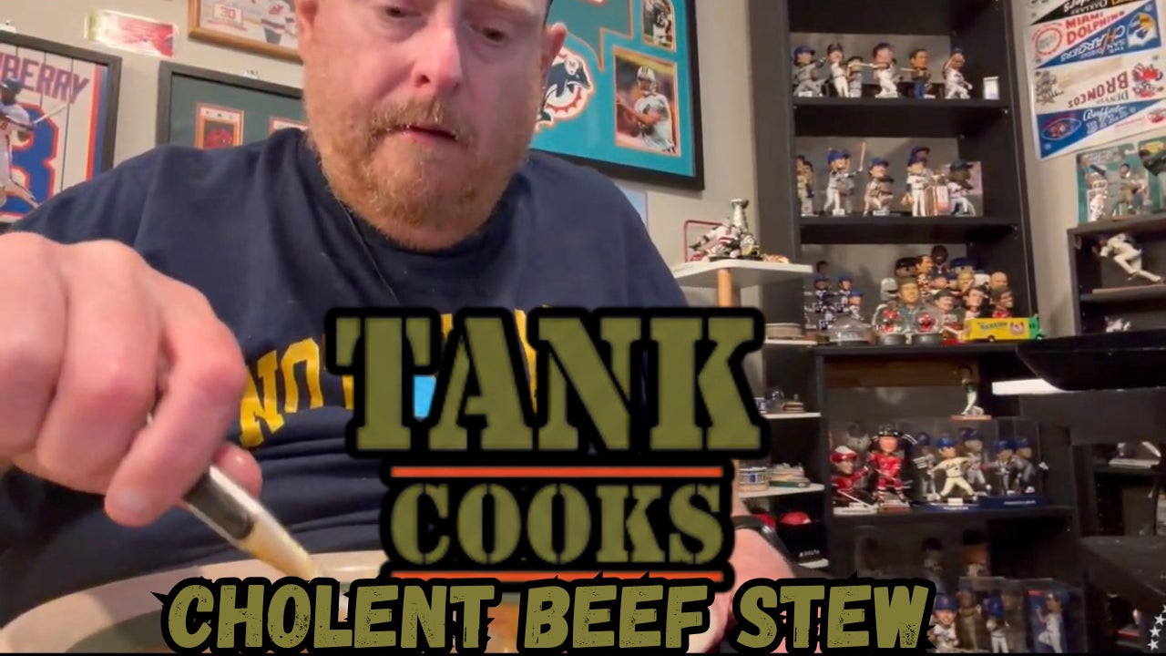 Tank Cooks Cholent--Beef Stew