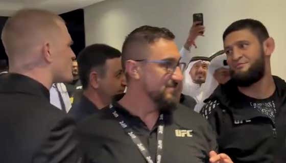 Khamzat Chimaev And Ian Machado Garry Almost Got Into It For No Reason Whatsoever After UFC Qatar