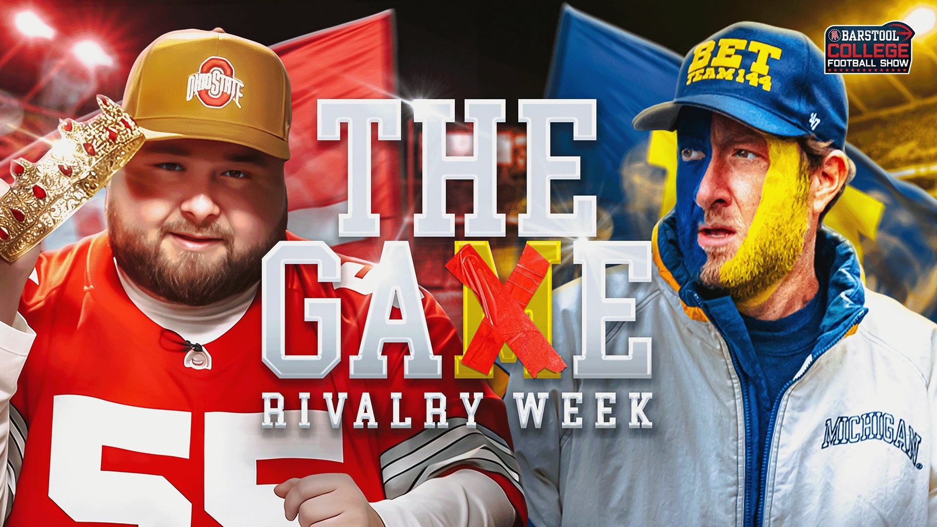 RIVALRY WEEK GETS HEATED AHEAD OF OHIO STATE @ MICHIGAN | Barstool College Football Show Week 14