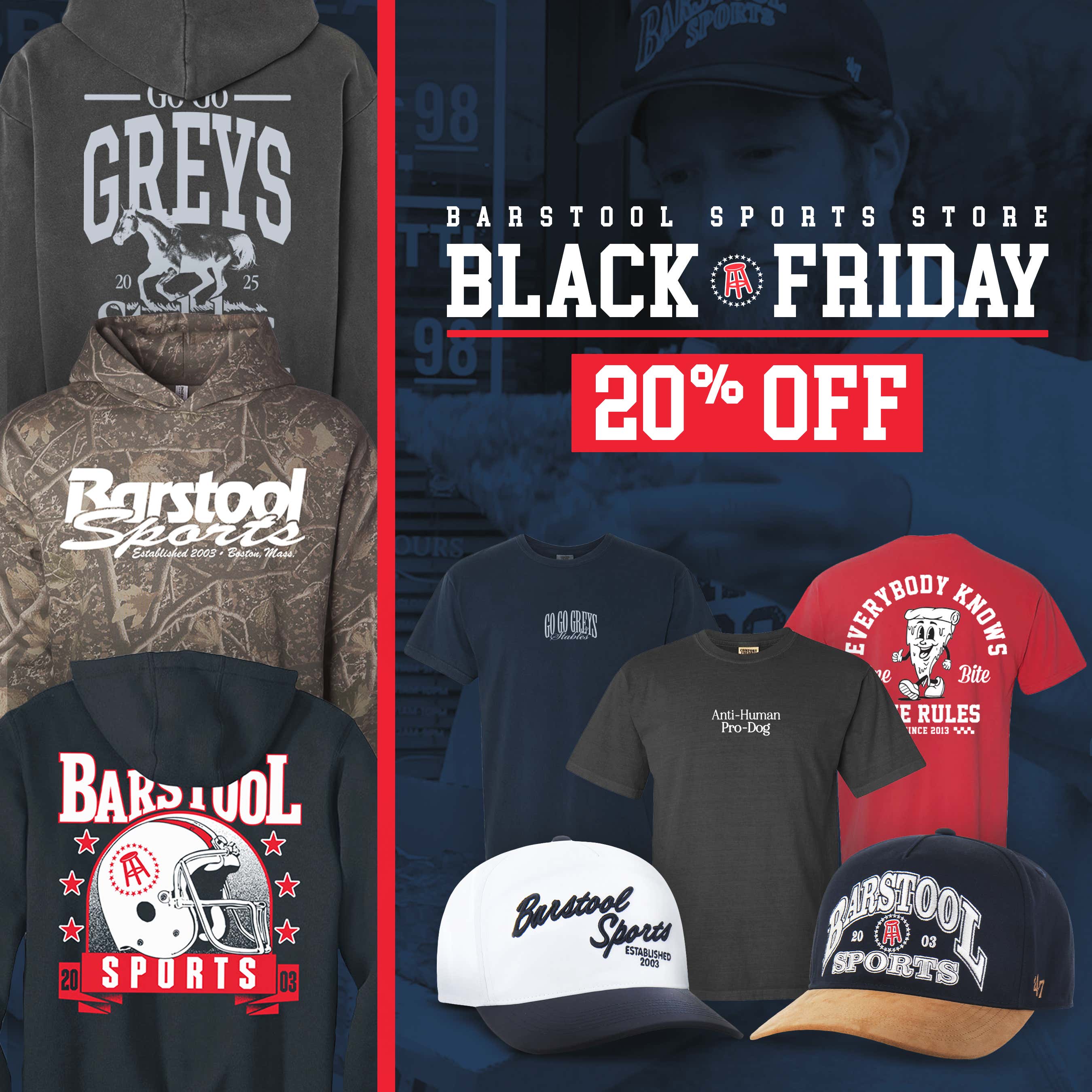 The Barstool Black Friday Sale Is Now Live