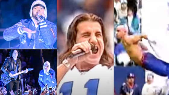 WATCH: Eminem Makes Surprise Appearance With Jack White To Perform The BEST Thanksgiving Halftime Show Since Scott Stapp & Creed In 2001