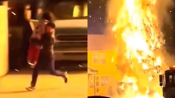 "Where Did All The Pussy Go?" – Probably To This Strapping Young Los Angeles Man Who Was Caught on Video Rescuing a 7-Year Old Child From a Blazing Fire