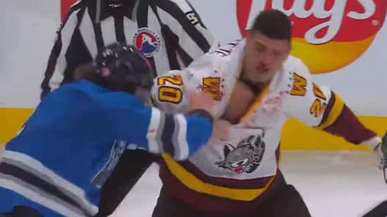 Hockey Fights Don't Get Much Better Than This AHL Tilt Between Tyrel Bauer and Yannick Turcotte Tossing Bombs For Over A Minute Straight