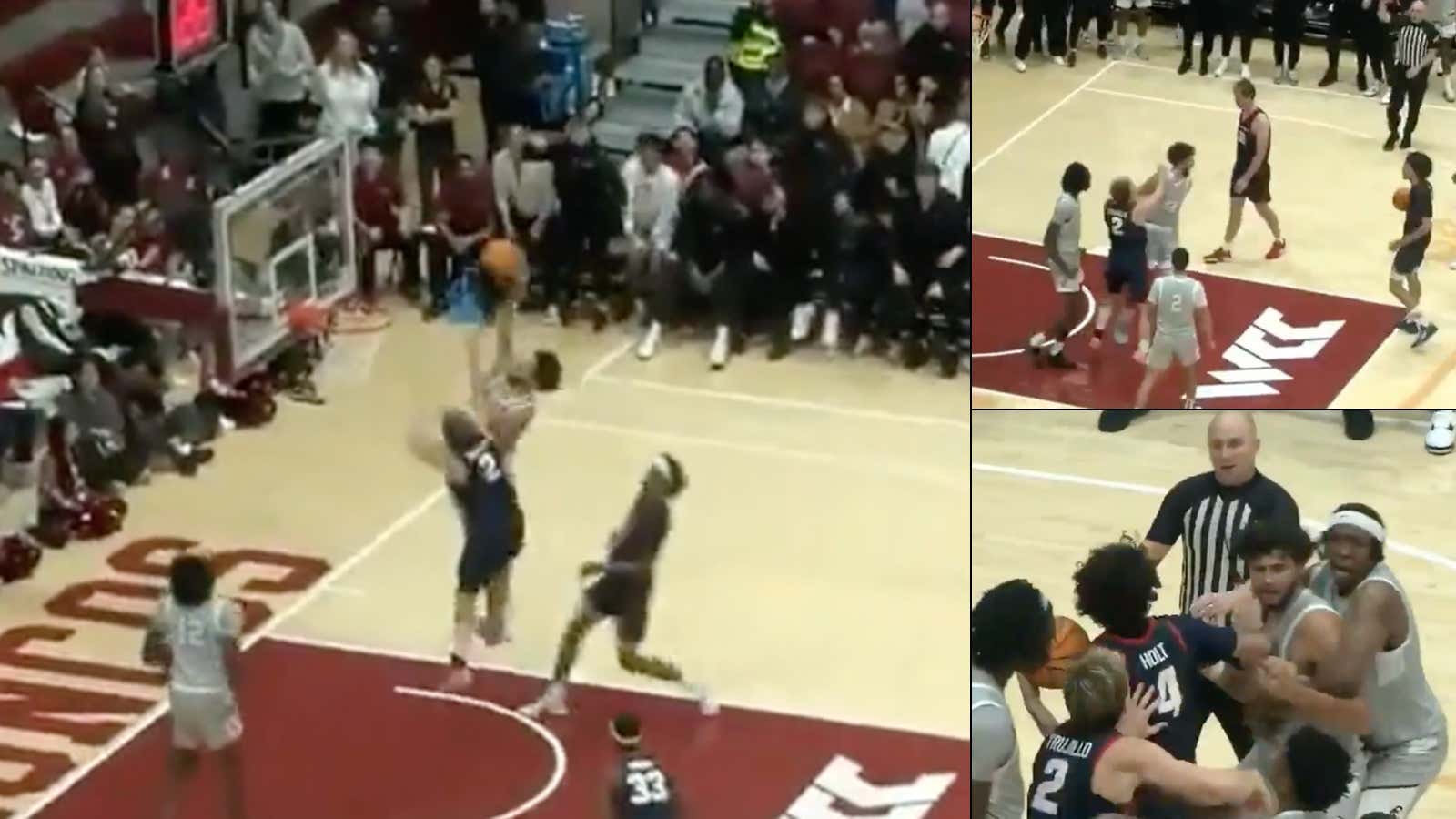 We Found The Biggest Scumbag Move In College Hoops: Utah Tech Dude Got Dunked On So Bad, He Decided To Throw A Punch At The Guy's Face