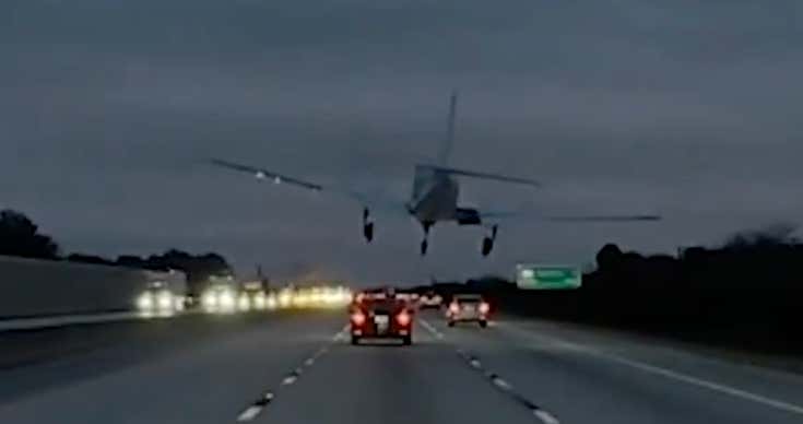 A Plane Crash Landing On Your Car While You Drive On The Highway Is About The Worst Break You Can Get In Life