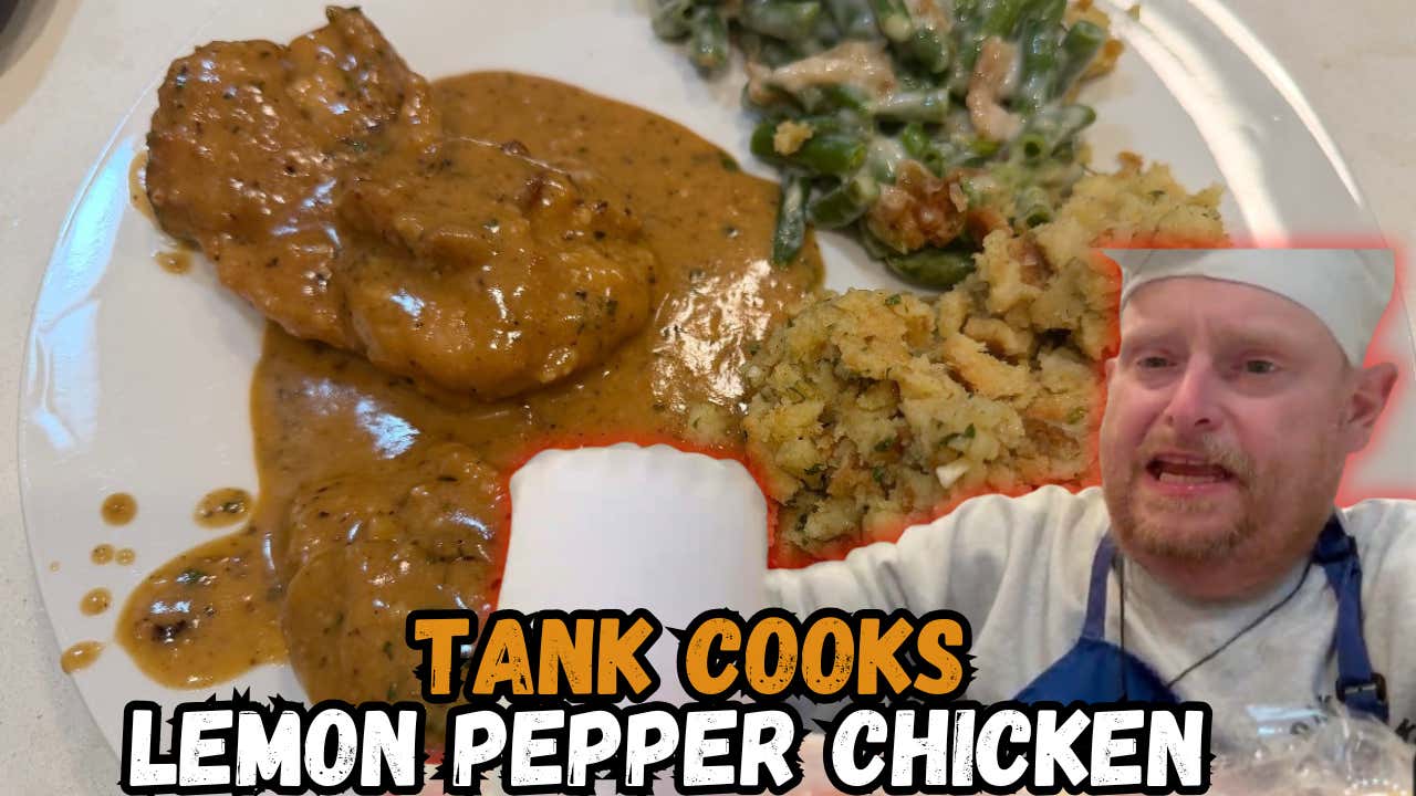 Tank Cooks Lemon Pepper Chicken