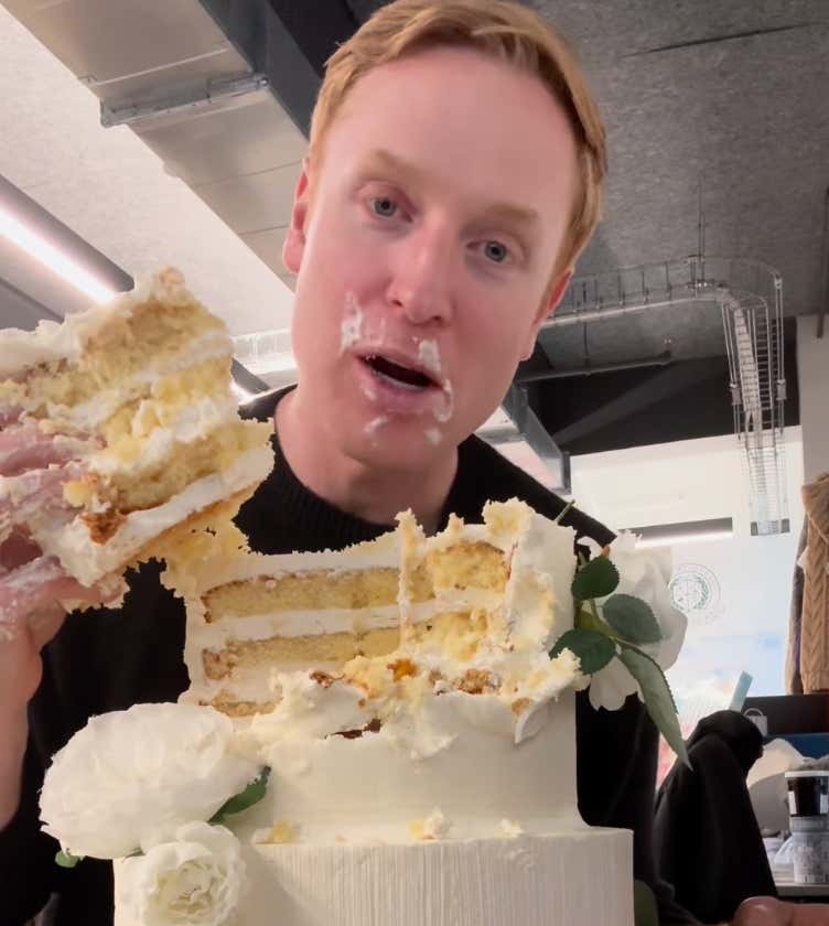 Went whole wedding cake today for lunch