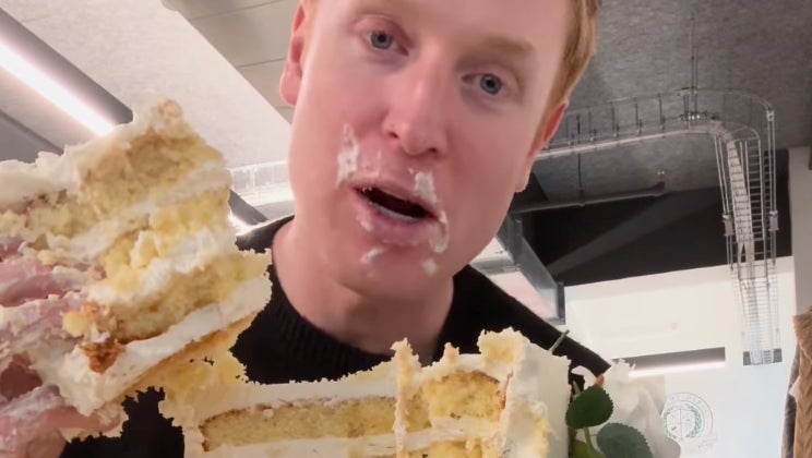 Went whole wedding cake today for lunch
