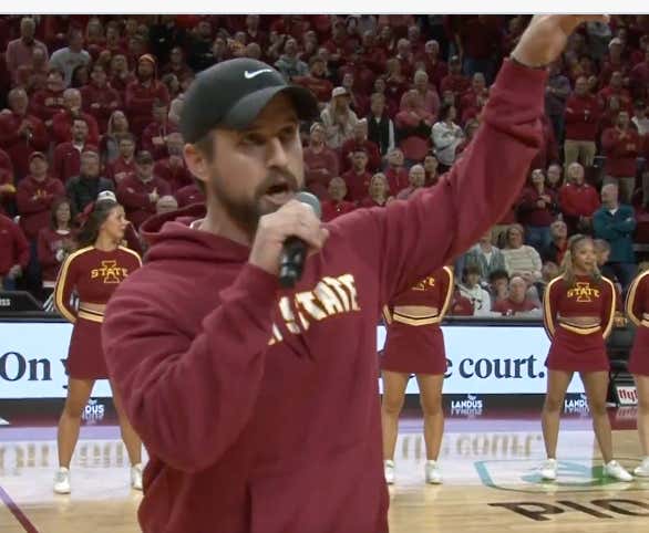 &#x27;Beat The Fucking Hawks&#x27; - New Iowa State Football Head Coach Took The Mic At Halftime And Immediately Won Over The Fans, Claims He &#x27;Blacked Out&#x27;