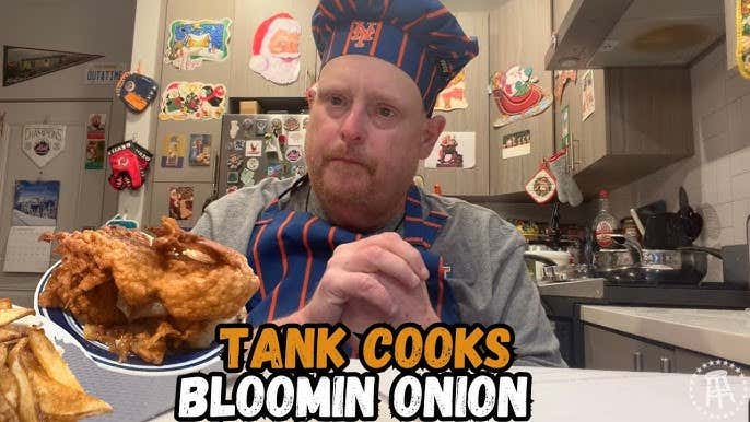 Tank Cooks Bloomin' Onion