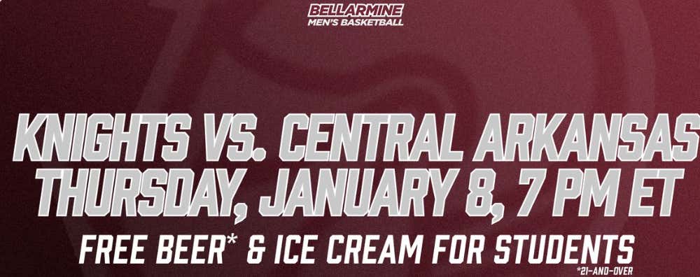 Bellarmine Basketball Is Running A Very Awesome But Very Confusing Promo Tonight: Free Ice Cream And Beer!!!!