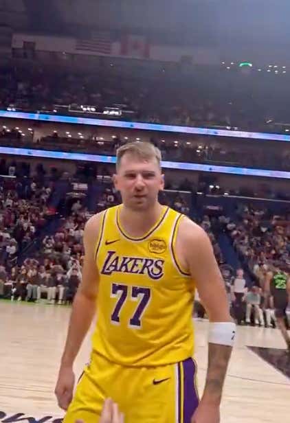 Don't Talk Trash To Luka If You're Sitting Courtside, Otherwise He Might Splash A 3 In Your Face And Tell You "What'd You Say Motherfucker?"