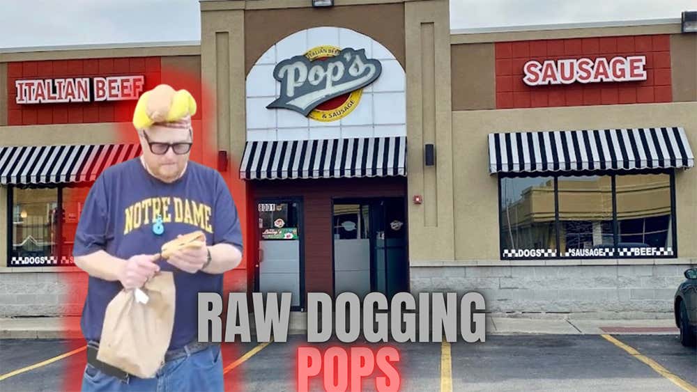 Raw Dogging at Pop's Italian Beef & Sausage in Lyons, IL