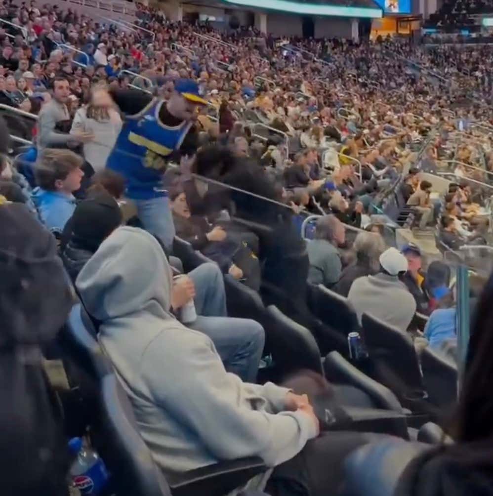 We Had a Good Ol' Fashioned Fan Beat Down at The Golden State Warriors Game Wednesday Night (Both Fans Banned From Chase Center)