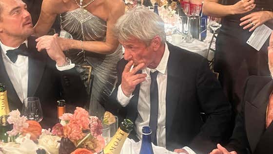 Do Not Tell Sean Penn He Can't Smoke Inside at The Golden Globes