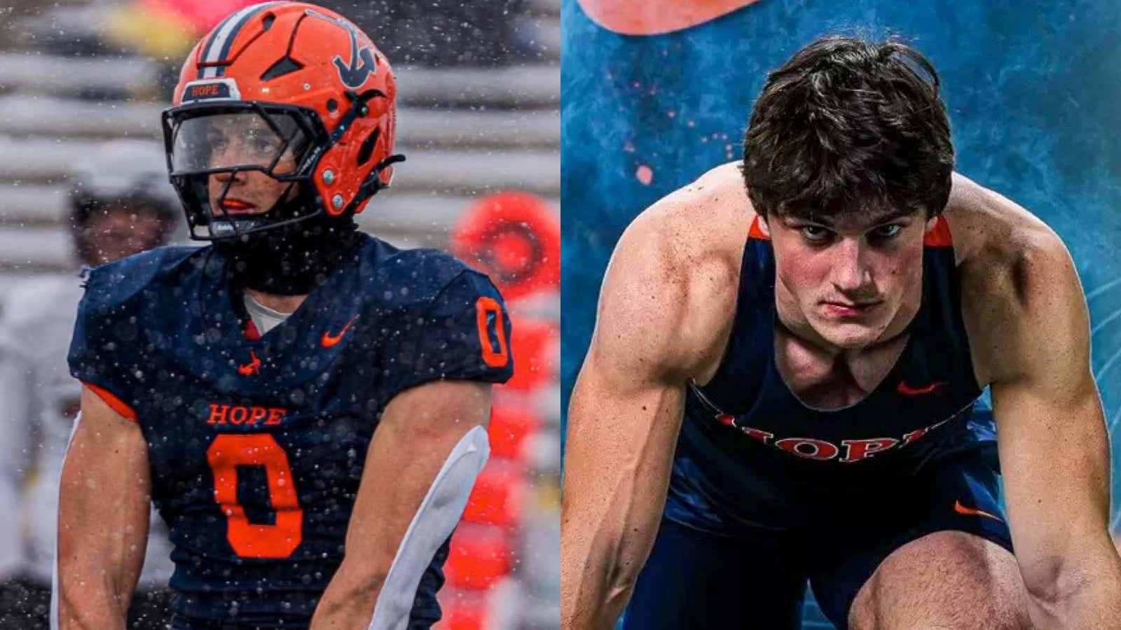 Freak Athlete Alert – There's a 6-Foot-5, 230-Pound Defensive Lineman Who Runs a 10.55 100 Meter Dash From D-III Hope College and He's Turning Heads in The Transfer Portal