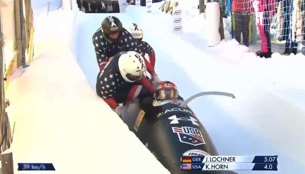 Cool Runnings 2: US Bobsled Driver Had To Finish The Entire Run Solo After All 3 Of His Teammates Got Dumped From The Sled
