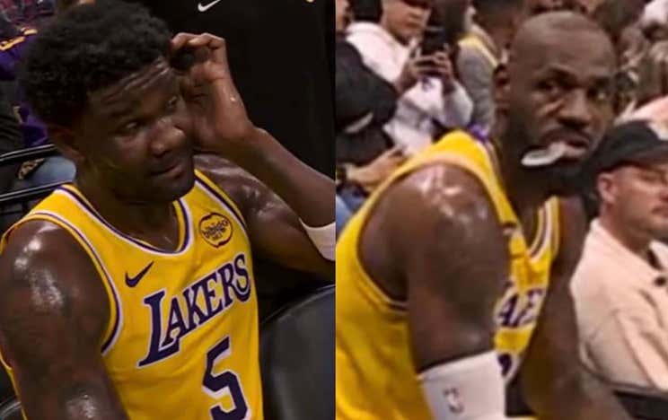 DeAndre Ayton's Days As A Laker Are Definitely Numbered After LeBron Gave Him "The Look"