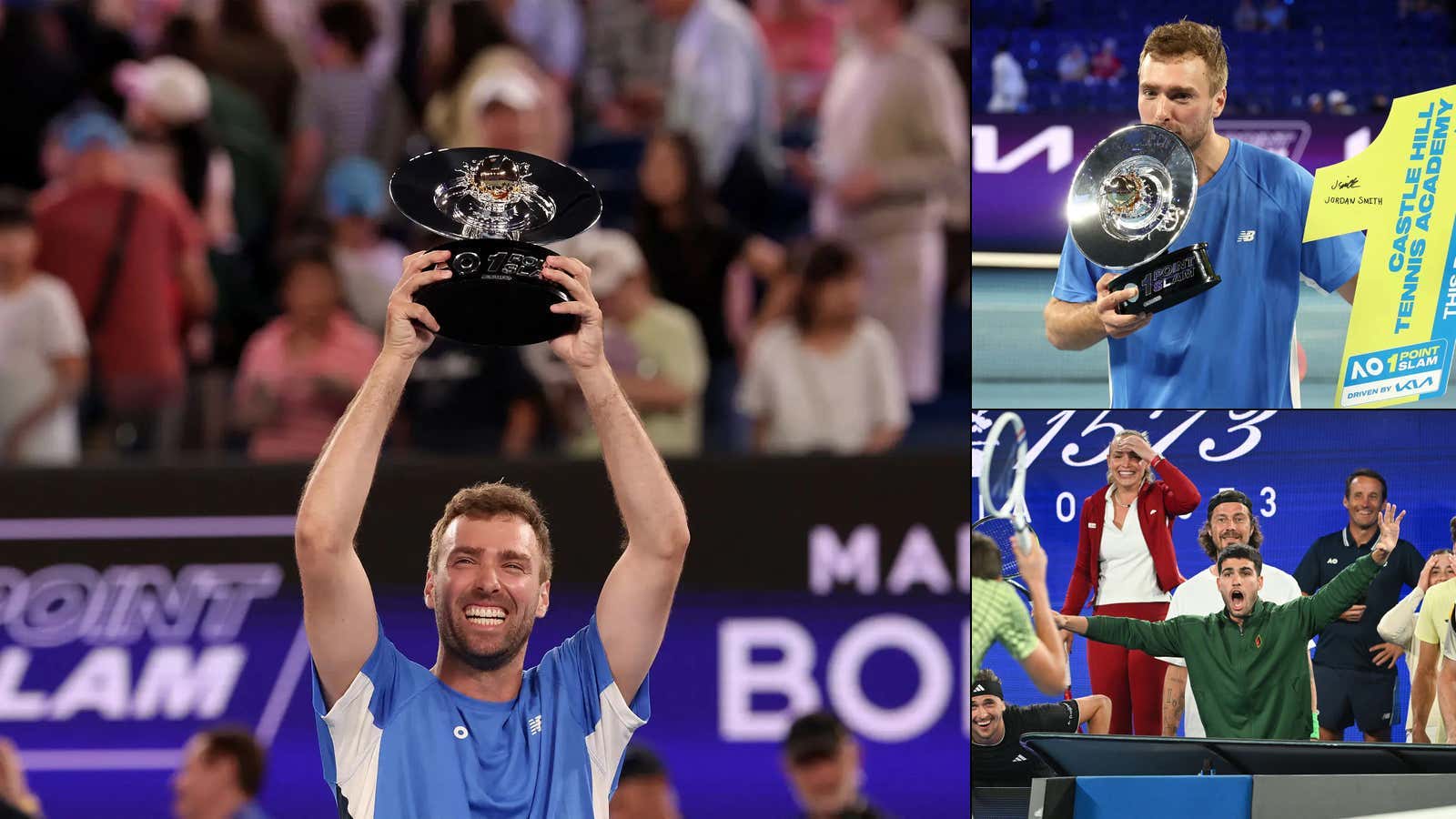 An Amateur Won The Australian Open's One Million Dollar One Point Slam That Included Top Players Like Carlos Alcaraz, Jannik Sinner, Iga Swiatek, and Coco Gauff