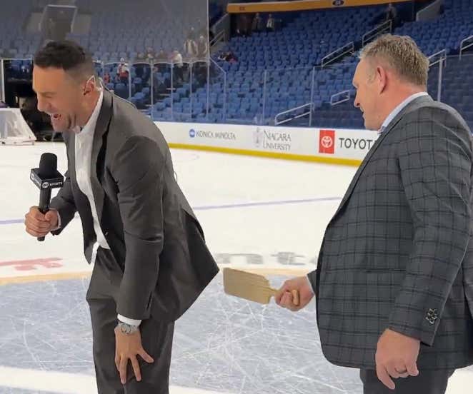 Heated Rivalry 2: Paul "BizNasty" Bissonnette Got His Cheeks Clapped At Center Ice In Buffalo Last Night